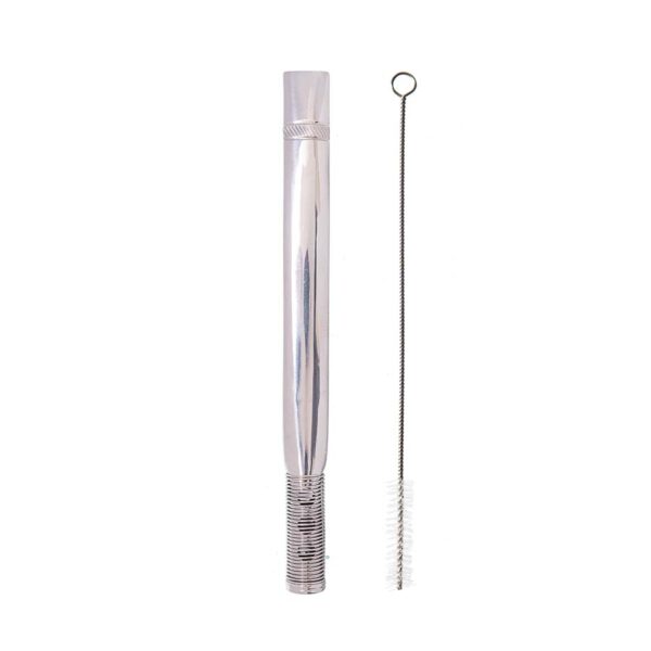 Bomba Inox Para Tereré Mola Externa c/ Rosca Ref:7863 - Image 2